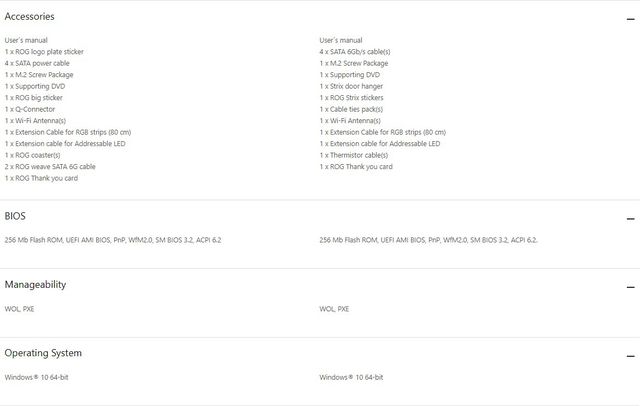 asus mobo comparision 09